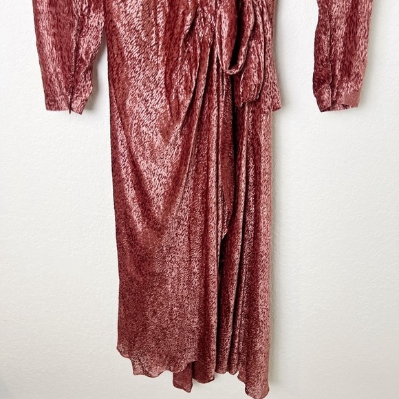 Tanya Taylor Laureen Velvet Wrap Dress - Picture 5 of 10
